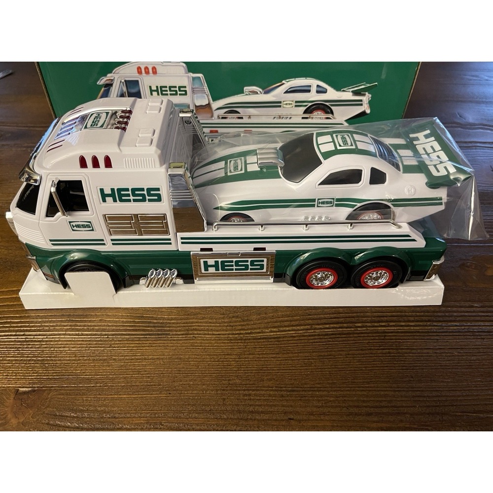 2016‎ Hess Toy Truck and Dragster - Rare and New In Box w/Original Shipping Box